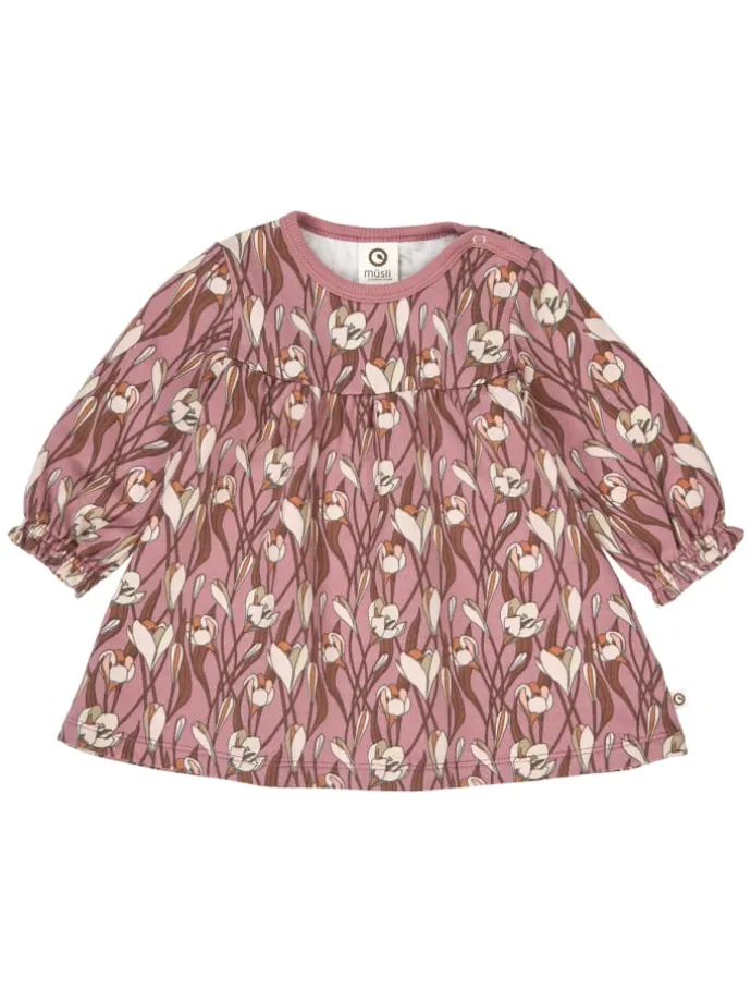 Set aus Langarmkleid und Babyleggings in Nostalgia rose/ Root/ Oak