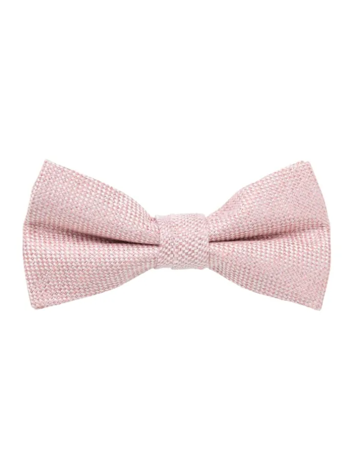 Set bestehend aus Fliege und Einstecktuch in rosa
