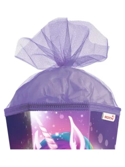 Set Schultüte groß Einhornportrait 85 cm mit Schleife in Bunt