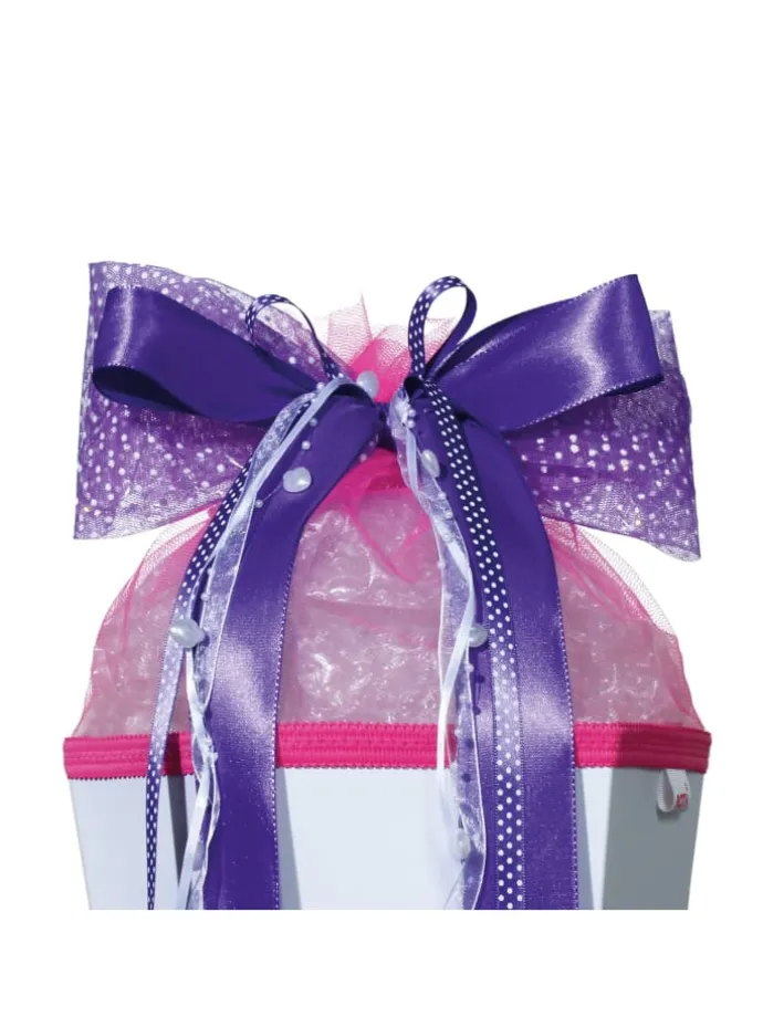 Set Schultüte groß Einhornportrait 85 cm mit Schleife in Bunt