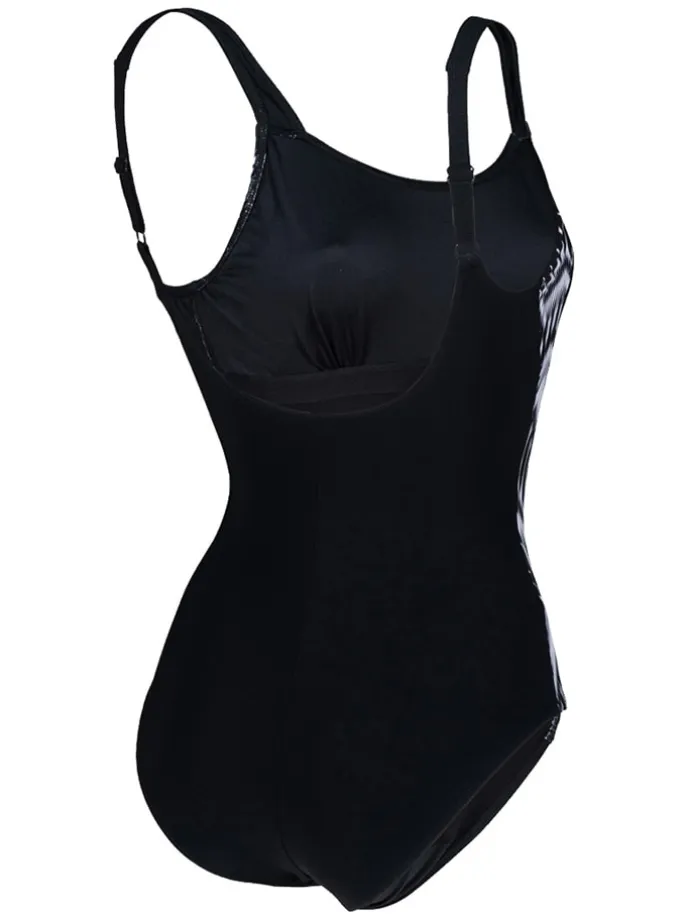 Shape-Badeanzug in Schwarz