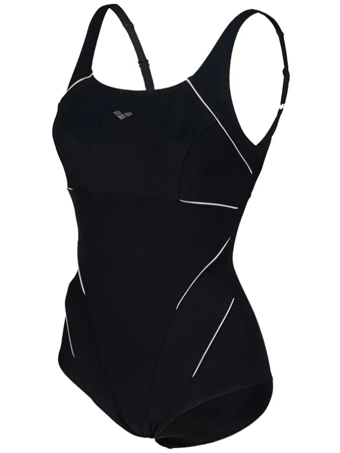 Shape-Badeanzug in Schwarz