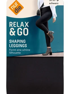 Shape-Leggings in Schwarz