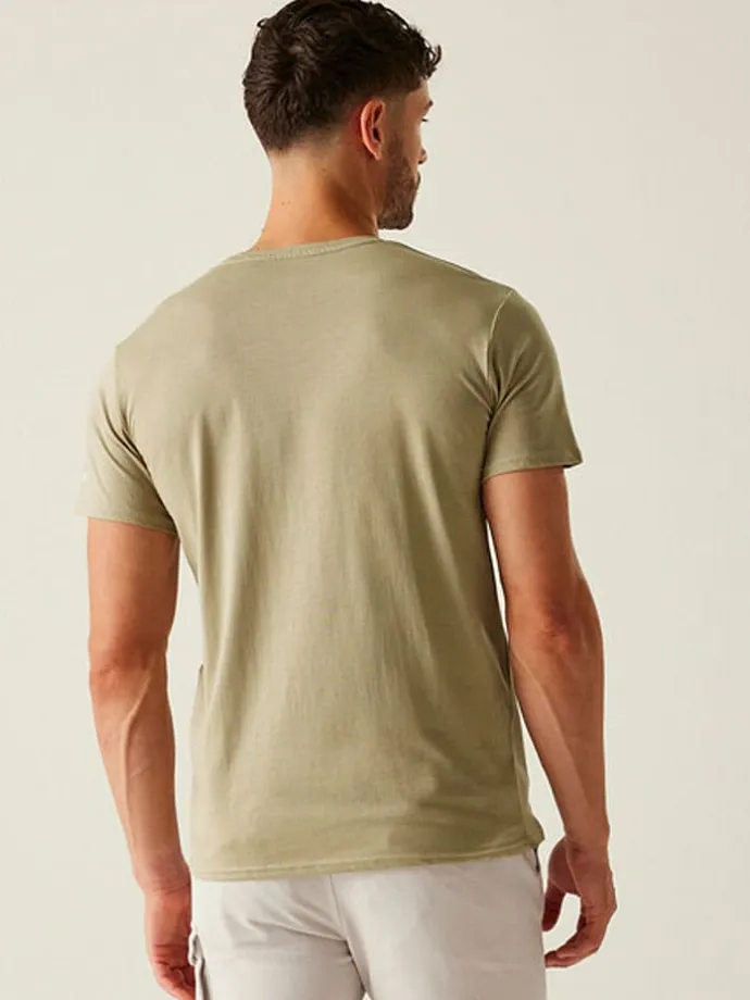 Shirt "Breezed V" in Khaki