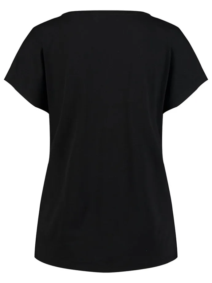 Shirt "Glow" in Schwarz