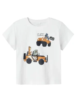 Shirt "Huggi" in Weiß/ Bunt