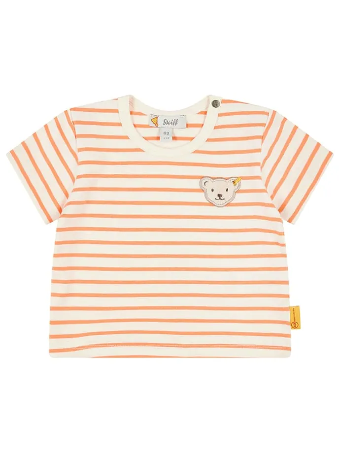 Shirt in Creme/ Orange
