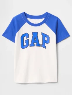 Shirt in Weiß/ Blau