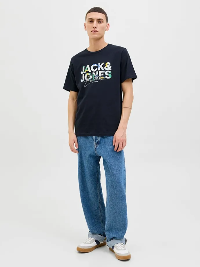 Shirt "Jjgeplas" in Dunkelblau