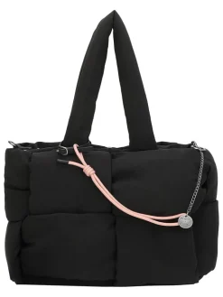 Shopper "Limited Puffed" in Schwarz - (B)41 x (H)27 x (T)17 cm