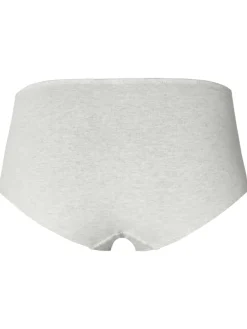 Short Cotton Melange in Light Grey Melange