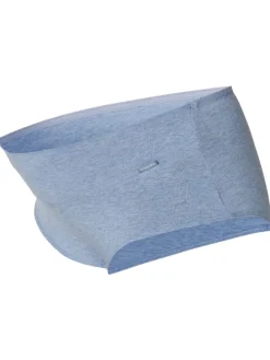Short Cotton Melange in Light Blue Melange