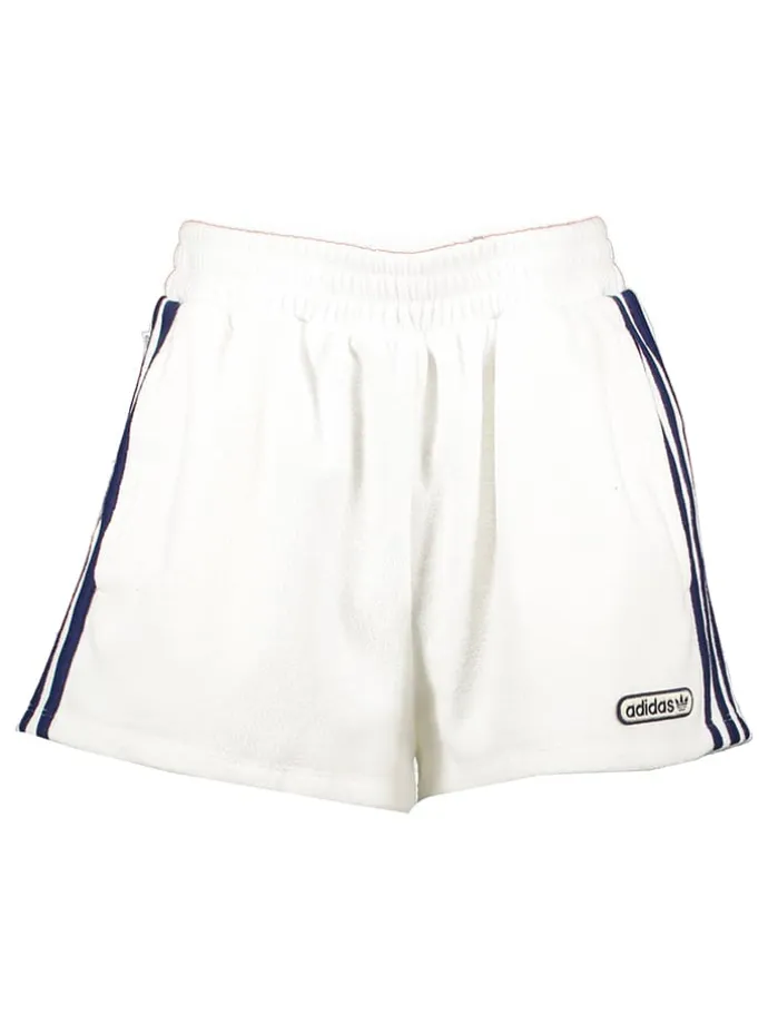 Shorts "Towel" in Weiß/ Dunkelblau