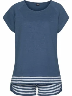 Shorty in blau-meliert