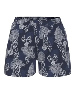 Shorty in dunkelblau-gemustert