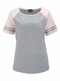 Shorty in grau-rosa