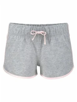Shorty in grau-rosa