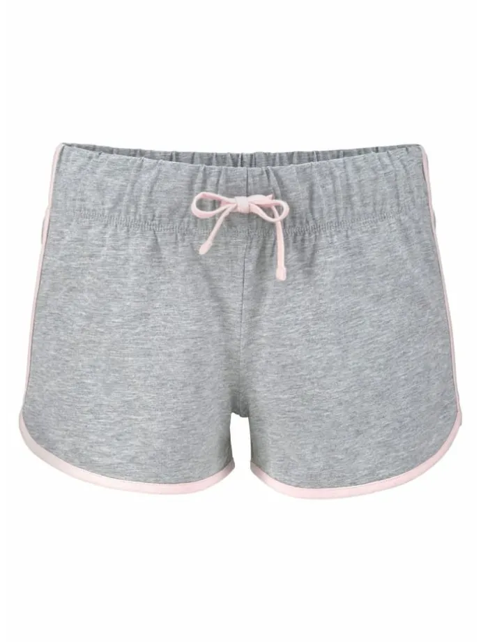 Shorty in grau-rosa