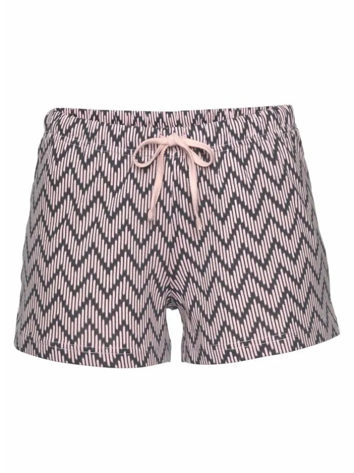 Shorty in pink-dunkelblau-gemustert
