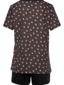 Shorty in schwarz, flieder