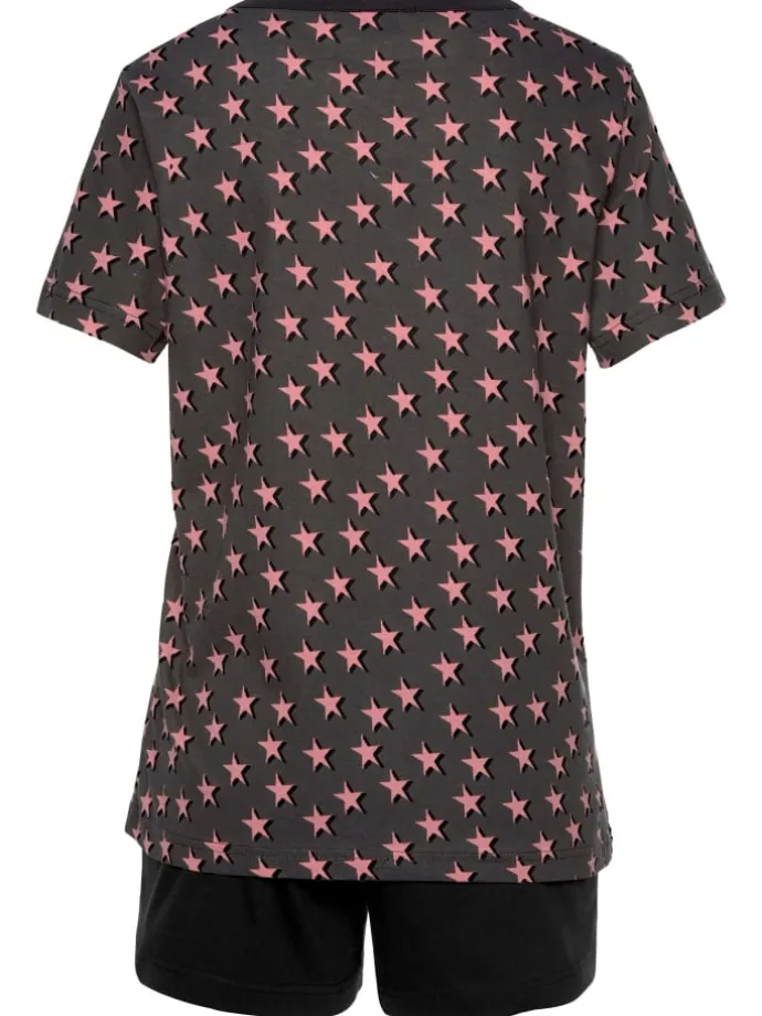 Shorty in schwarz, flieder