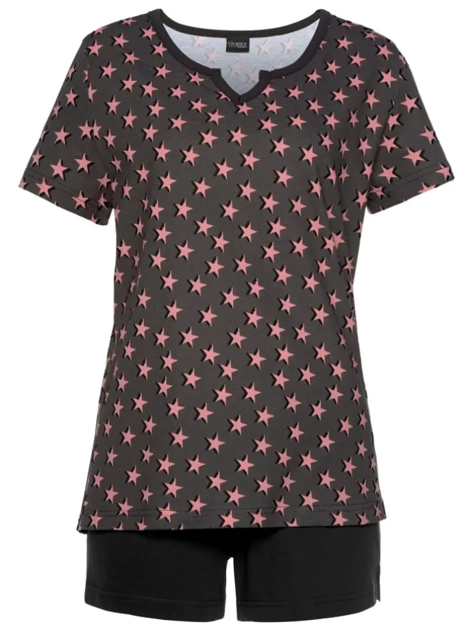 Shorty in schwarz, flieder