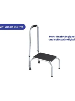 Sicherheitshocker in Schwarz - (B)46,5 x (H)98 x (T)32 cm