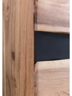 Sideboard 148 x 85 x 43 cm Massiv-Holz Natur Baumkante Anrichte
