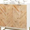 Sideboard mit 2 Türen 80 x 40 x 80 cm in Weiß