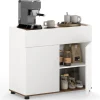Sideboard 80x35x70 cm in Weiß