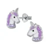 Silber Ohrringe 925 Einhorn 0,7 cm x 0,8 cm