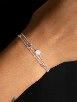 Silber-Armkette mit Schmuckelementen