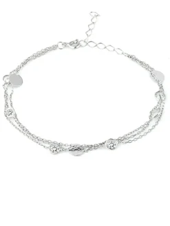 Silber-Armkette mit Schmuckelementen