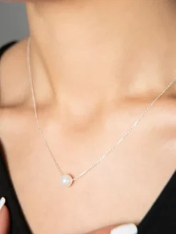 Silber-Halskette - (L)43 cm