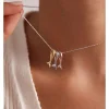 Silber-Halskette mit Beads - (L)42 cm