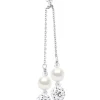 Silber-Halskette mit Perlen - (L)42 cm