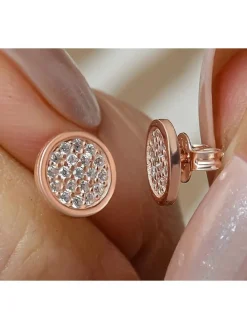 Silber-Ohrstecker mit Edelsteinen