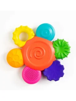 Silikon Beißring Blumenform - Zahnungshilfe für Babys ab 3 Monaten
