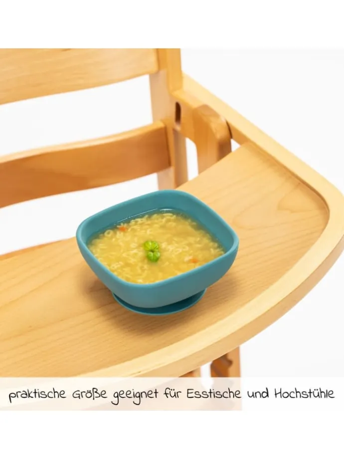 Silikon-Schale 2er Pack mit Saugnapf - Monster in blau,grau