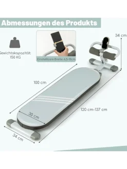 Sit up Bank klappbar in Blau