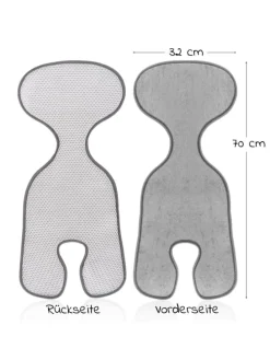 Sitzauflage für Babyschale Cool & Dry - in grau