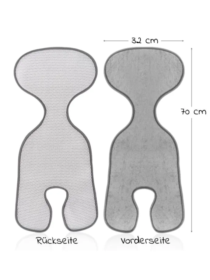 Sitzauflage für Babyschale Cool & Dry - in grau