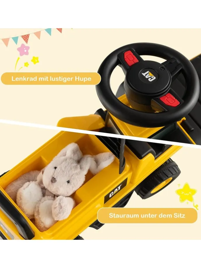 Sitzbagger ab 1 Jahr in Gelb