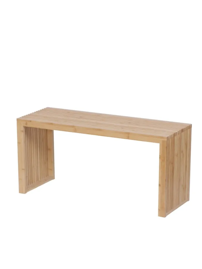 Sitzbank in Natur - (B)90 x (H)43 x (T)33 cm