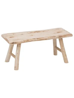 Sitzbank "Woody" in Beige - (B)70 x (H)31 x (T)26 cm