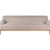 3-Sitzer Sofa SOSJO in Braun - (W) 219 x (H) 74 x (L) 83 cm
