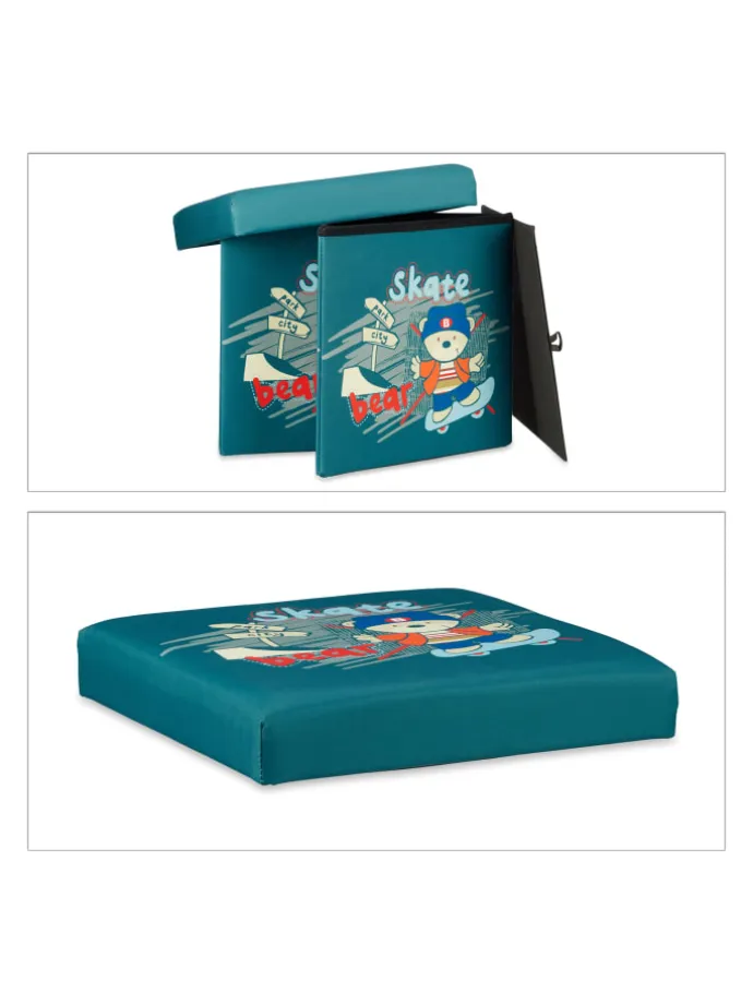 Sitzhocker Kinder Bär - (B)38 x (H)38 x (T)38 cm