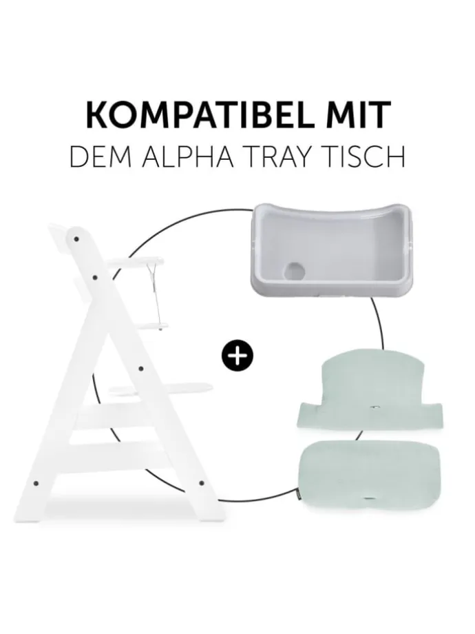 Sitzkissen / Hochstuhlauflage für Alpha Hochstuhl in gruen