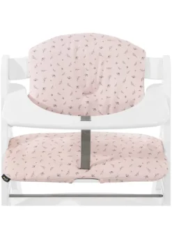 Sitzkissen / Hochstuhlauflage für Alpha Hochstuhl in rosa,grau