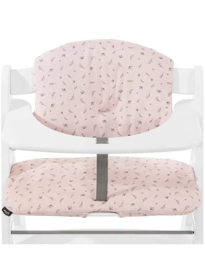 Sitzkissen / Hochstuhlauflage für Alpha Hochstuhl in rosa,grau
